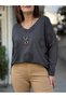 Italian Women's Wool Blend Knitwear Anthracite