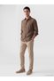 Quality Parts from Çelebi Store Standard Fit 100% Linen Men's Shirt - 3