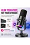ميكروفون ألعاب ديناميكي USB/XLR مع إلغاء الضوضاء بالذكاء الاصطناعي للكمبيوتر الشخصي/البث المباشر - 4