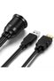 1 meter, 6ft USB 3.0 and HDMI-Compatible Extension Cable Flush Dash Panel Mount Cable for Car, Yacht, Boat, Motorcycle - 2