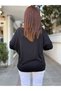 Italian Women's Wool Blend Knitwear Black - 4