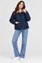 Waterway Patterned Velvet Detailed Quilted Coat