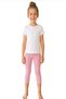 Pink Lycra Girls' Folded Knee-Length Tights 350 (6 Pieces)