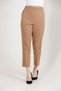 Women's Plus Size Carrot Leg High Waist Lycra Pants 1004 Camel - 7