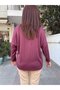Italian Women's Wool Blend Knitwear Plum - 5