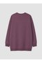 Plum Printed Women's Sweatshirt Tunic - 7