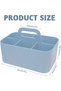 Portable Plastic Storage Organizer Caddy with Handle, 5 Compartments & Adjustable Dividers, Stackabl - 2