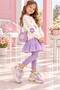 Girls' Silvery Velcro Flower Lace-Up Easy-On Stylish Comfortable Sneaker - 2
