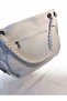 Stylish Women's Shoulder Bag with Knitted Handle and Zipper - 3