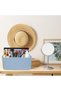 Portable Plastic Storage Organizer Caddy with Handle, 5 Compartments & Adjustable Dividers, Stackabl - 7