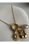 Gold Color Charm Necklace (45 cm) - 3
