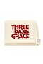 Three Days Grace Text Cream Canvas Messenger Bag