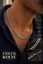 Men's Necklace Set of 2 Stainless Steel Silver Color Chain Necklace Gourmet and Slim Model 50 cm Stylish Charismatic Gift for Lover Husband Father Birthday Anniversary Gift - 2