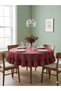 Plaid Round Ruffled Tablecloth