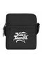 King Diamonds White Logo Shoulder Bag Black Color