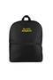 Black Adam Yellow Text Backpack Black Color
