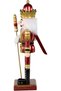 Christmas Ornament Lead Soldier Nutcracker Claret Red-Gold 25 Cm. - 4