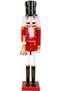 Christmas Ornament Lead Soldier Nutcracker Playing the Bugle Red-White 50 Cm.