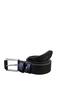 Men's Leather Casual Belt – Black - 2