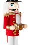 Christmas Ornament, Lead Soldier Nutcracker Ringing Bell Red-White 38 Cm. - 2