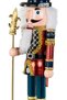 Christmas Ornament Lead Soldier Nutcracker with Spear Burgundy-Blue 38 Cm. - 2
