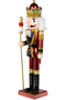 Christmas Ornament Lead Soldier Nutcracker Claret Red-Gold 38 Cm. - 3