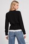 Fisto Embroidered Tied Knitwear Cardigan Las0012 Black - 5