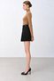Belted Pleated Mini Skirt - 6