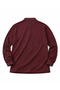 Burgundy Plus Size Men's Pique Sweatshirt - 5