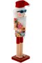 Christmas Ornament Lead Soldier Nutcracker with Shirt and Christmas Hat Red-Yellow 38 Cm. - 4