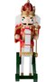 Christmas Ornament Lead Soldier Rocking Horse Red-White-Green 30 Cm. - 4