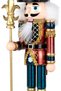 Christmas Ornament Lead Soldier Nutcracker with Spear Claret-Red-Blue 30 Cm. - 2