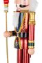 Christmas Ornament Lead Soldier Nutcracker Claret Red-Gold 60 Cm. - 2