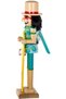 Christmas Ornament Lead Soldier Nutcracker with Surfboard Blue-Yellow 38 Cm. - 4