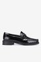 Men's Classic Loafer with Leather Metal Buckle – Black