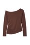 Tricou asimetric cu mânecă lungă - 3