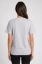 Women Crew Neck Short Sleeve Plain T-Shirt, Grey - 4