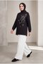 Stone-Embellished Soft Textured Flexible Premium Suit