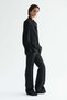 Straight tailored wool trousers