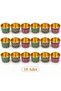 18 Pieces of Colorful Patterned Muffin Cups - 3