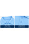Polo Collar Cotton Long Sleeve Baby Blue School T-Shirt, School T-Shirt - 2