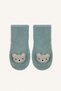 Striped 3D Bear Figured Cotton Long Socks for Baby Girl I6952A5Ns