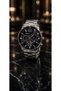 Black Dial Metal Color Chronograph Men's Wristwatch Metal Band