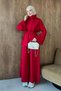 Bella High Neck Suit Red - 4
