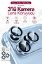 iPhone 18 Pro / 18 Pro Max Compatible Triple Camera Lens Protector in Burgundy, Ar+Af, with Easy Installation Tool**