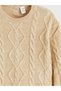Esvab • Modern & Distinctive Zero Roba Collar Girls' Knitwear Sweater - 3