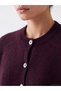 Rmz Gi̇yi̇m Farkiyla Zero Roba Collar Women's Knitwear Cardigan - 3
