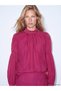 Esvab • Modern & Distinctive Stand Collar Gathered Blouse