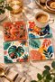 Glass Coaster |   Sun, Moon and Botanical Themed |   4-Piece Set |   10cm X 10cm - 2