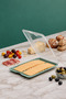Food Storage Container & Shallow Deli Storage Container with Transparent Lid, Refrigerator Breakfast Cheese Salami Container, 35 X 250 X 170 mm (Bpa Free) - 3